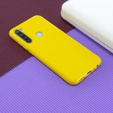 For Redmi Note 8/8 Pro Cellphone Cover 2.0mm Thickened TPU Case Camera Protector Anti-Scratch Soft Phone Shell Yellow