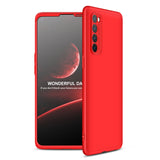 For OPPO Reno 4 /Reno 4 Pro International Edition Mobile Phone Cover 360 Degree Full Protection Phone Case red