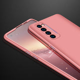 For OPPO Reno 4 /Reno 4 Pro International Edition Mobile Phone Cover 360 Degree Full Protection Phone Case Rose gold