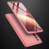 For OPPO Reno 4 /Reno 4 Pro International Edition Mobile Phone Cover 360 Degree Full Protection Phone Case Rose gold