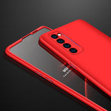 For OPPO Reno 4 /Reno 4 Pro International Edition Mobile Phone Cover 360 Degree Full Protection Phone Case red