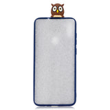 For Samsung A11 Soft TPU Back Cover 3D Cartoon Painting Mobile Phone Case Shell Royal Blue Owl