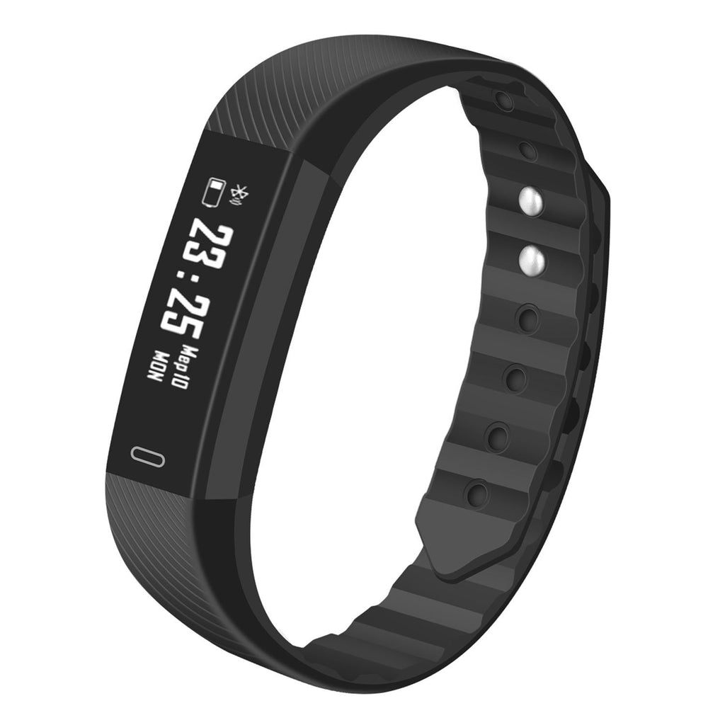 IP67 Waterproof Bracelet - Pedometer, Children Activity Tracker, Waterproof, OLED, Bluetooth 4.0 (WITHOUT Heart Rate, Black)