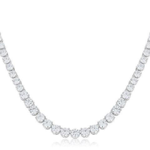 Graduated Cubic Zirconia Necklace