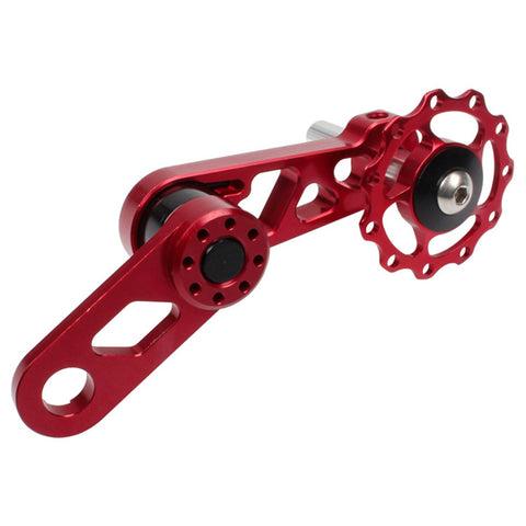 Litepro Folding Bike Chainring Tensioner Rear Derailleur Chain Guide Pulley for Oval Tooth Plate Wheel Chain Xipper Bike parts red