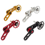 Litepro Folding Bike Chainring Tensioner Rear Derailleur Chain Guide Pulley for Oval Tooth Plate Wheel Chain Xipper Bike parts Gold