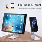 Mobile Phone Holder Stand Adjustable Tablet Stand Desktop Holder Mount For IPhone IPad  white