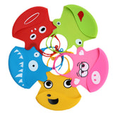 Kid Infant Baby Bibs Soft Silicone Waterproof Large Size Dripping Bibs Sapphire shark