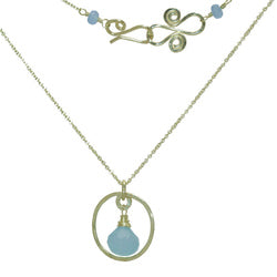 Necklace 1-61 - choice of stone - RoseGold