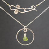 Necklace 1-61 - choice of stone - Silver