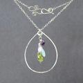 Necklace 1-07 - choice of stone - Silver