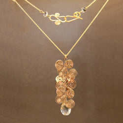 Necklace 213 - choice of stone - Gold