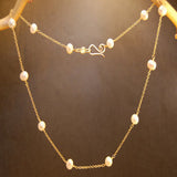 Necklace 248 - choice of stone - Gold