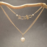 Necklace 272 - choice of stone - Gold