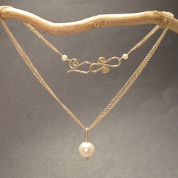 Necklace 272 - choice of stone - Gold