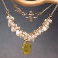 Necklace 293 - choice of stone - Gold