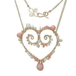 Necklace 342 - choice of stone - Gold