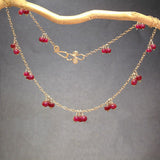 Necklace 094 - choice of stone - Gold