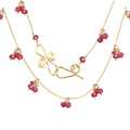 Necklace 094 - choice of stone - RoseGold