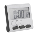 Magnetic Large LCD Digital Kitchen Timer with Loud Alarm Count Up& Down Clock to 24 Hours White + orange