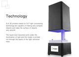 FLSUN-S 3D Printer - DLP Printing Technology, 4.3-Inch touchscreen, Wi-Fi, USB Port, UV Resin