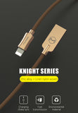 Knight Series Lightning Cable Quick Charging Cable for iPhone 1.8m, Blue