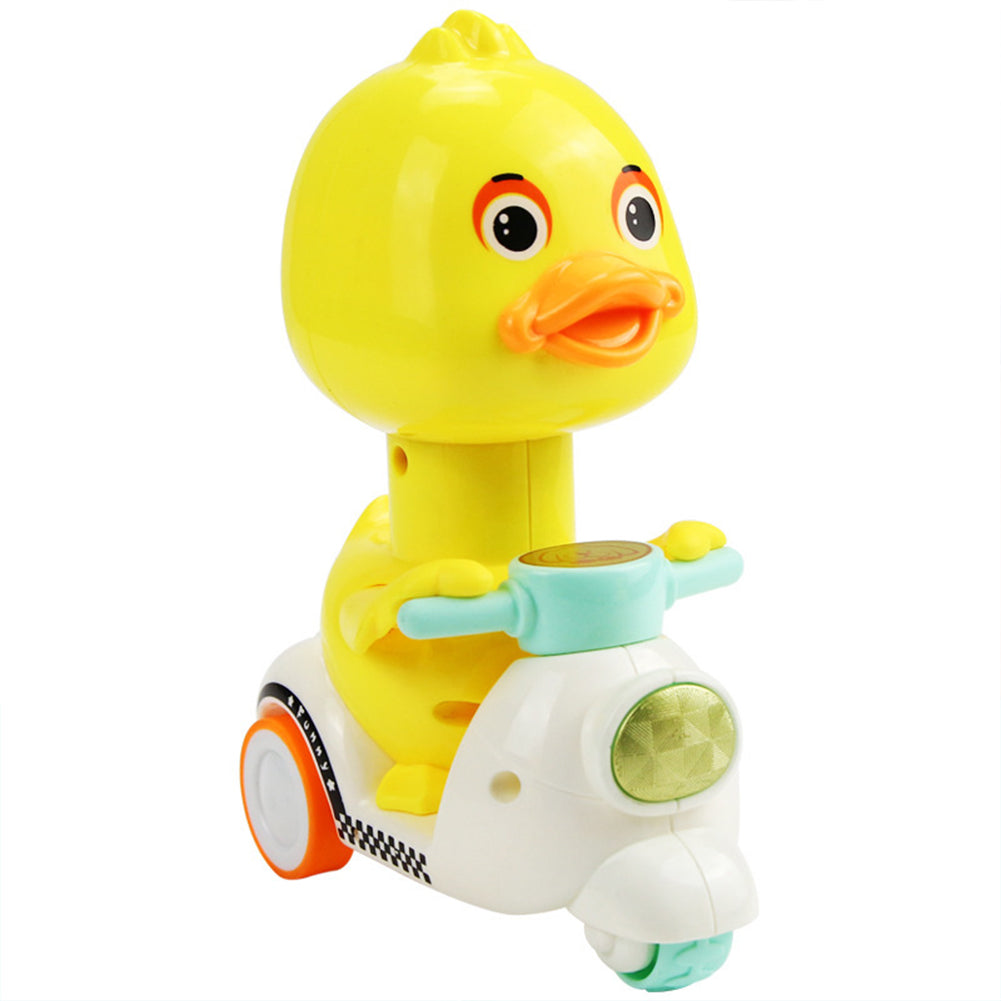 Cute Cartoon Pull Back Pressing Small Yellow Duck Motor Tricycle Toy for Kids Little yellow duck