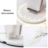 Angel Wings Qi Wireless Charge Dock 10W 3.0 Fast Charger Type C for iPhone X XR 8 Plus Smasung S9 S10 Plus for Huawei P30 Xiaomi As shown