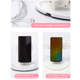 Angel Wings Qi Wireless Charge Dock 10W 3.0 Fast Charger Type C for iPhone X XR 8 Plus Smasung S9 S10 Plus for Huawei P30 Xiaomi As shown