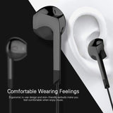 Langsdom E6t USB Type-C Earphone Bass Headset With Mic In-ear Headphones for Type C Phone white