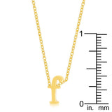 Golden Initial F Pendant