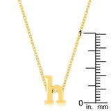 Golden Initial H Pendant