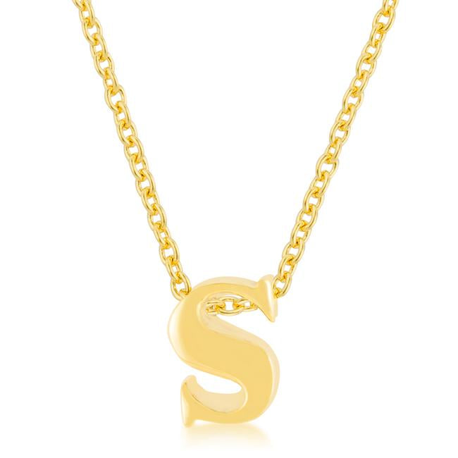 Golden Initial S Pendant