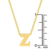 Golden Initial Z Pendant