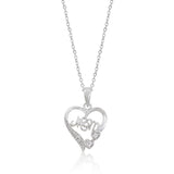 #1 Mom Heart Pendant