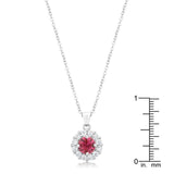 Bella Bridal Pendant in Pink