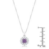 Bella Bridal Pendant in Purple