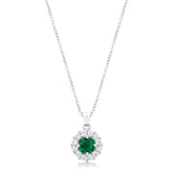 Bella Bridal Pendant in Green