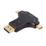 Multi Function Converter USB3.1 type-c/DP/MINI DP to HDMI Three-in-one Adapter black