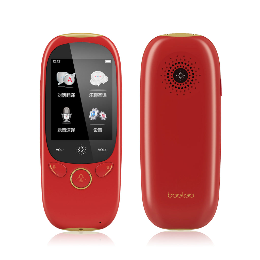 Portable Multi-language Voice Translator Smart Business Travel 45 Languages Translation Machine Translator red