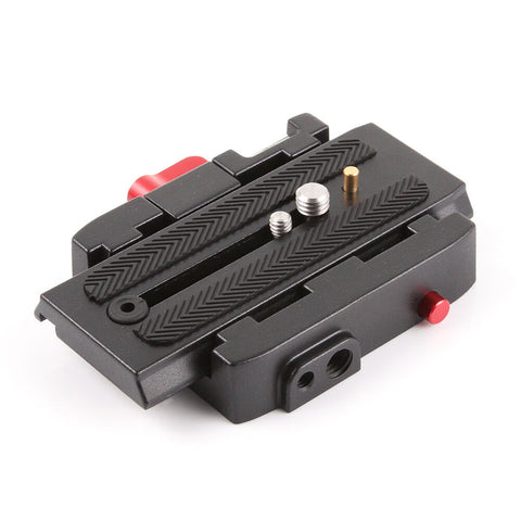 P200 Quick Release QR Clamp Base Plate for Manfrotto 500 AH 701 503 HDV 577 black