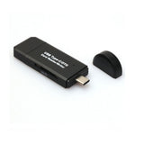 Mini Type-C multifunctional OTG Card Reader Micro USB for Computer Android Smartphone black