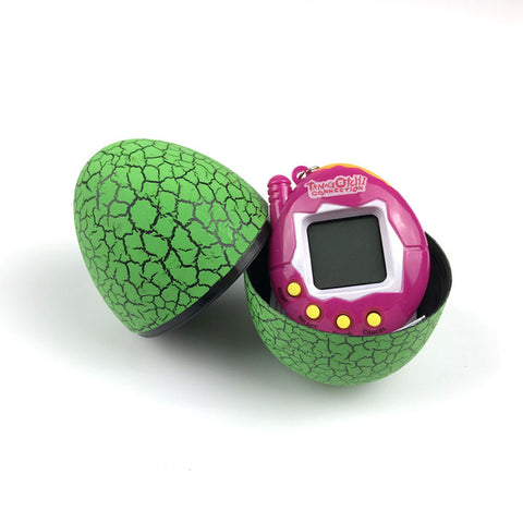 Child Electronic Pet Toy Egg Virtual Digital Pet Tumbler Dinosaur Egg Toy Green egg pink machine