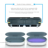 UV Sterilization Box For Mask Sanitizer Box Disinfection Sterilizing Phone Charging Wireless Charger white