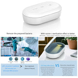 UV Sterilization Box For Mask Sanitizer Box Disinfection Sterilizing Phone Charging Wireless Charger white