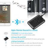 Bluetooth Audio Transmitter No Need for Driver Transmit and Receive Adapter 2-in-1 3.5mm  Black