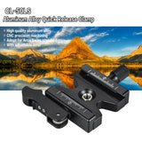 CL-50LS Aluminum Alloy Quick Release Clamp for Arca Swiss Plate Tripod black