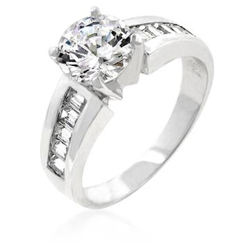 Antoinette Engagement Silver Ring