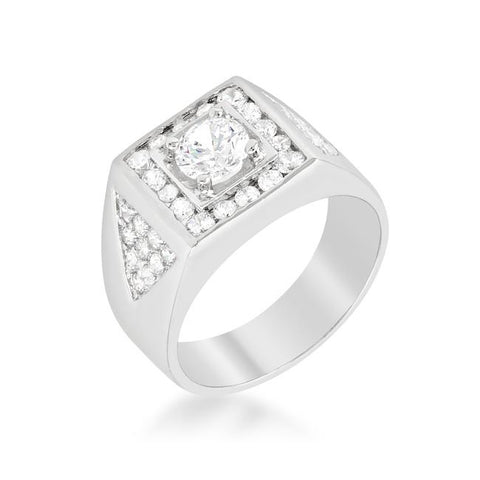 Brilliant Mens Cubic Zirconia Ring