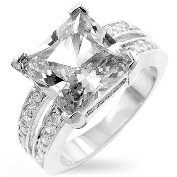 White Princess Engagement Ring